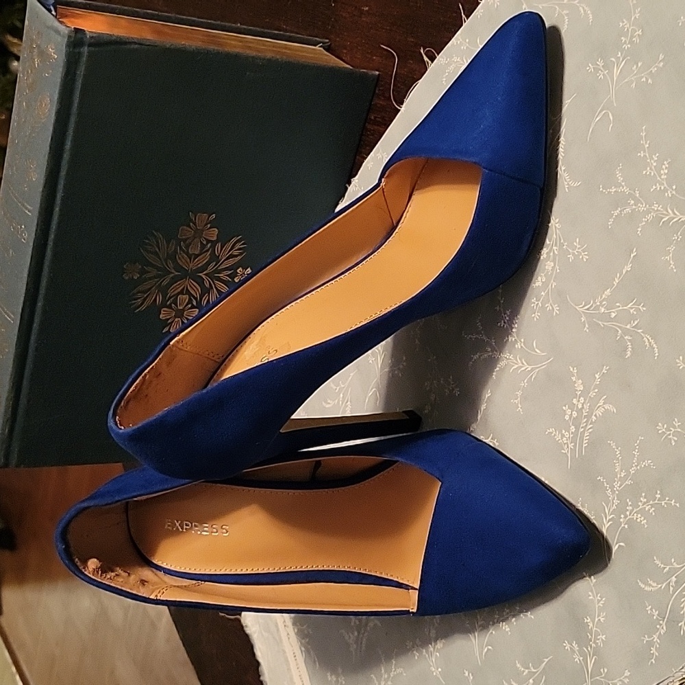 Express royal blue heels